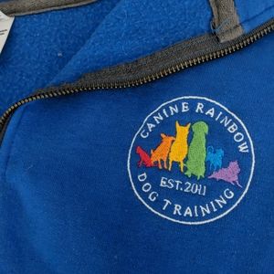 Canine Rainbow quarter zip